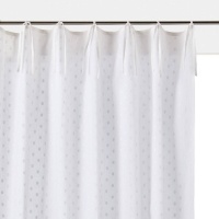 Занавески Хлопковые с вышивкой гладью Bhala 260 x 135 см белый LA REDOUTE INTERIEURS  фото, kupilegko.ru